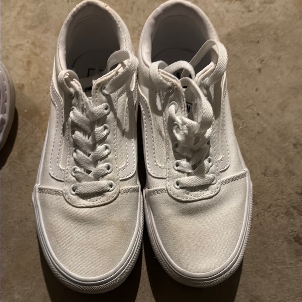 Vans Classic White Lace-Up Sneakers